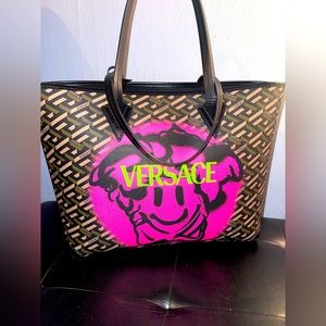 Versace Smile Monogram Tote.